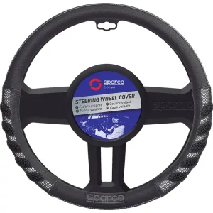 Offerta Limitata Coprivolante auto universale sparco grigio/nero anti dissolvenza - sps101